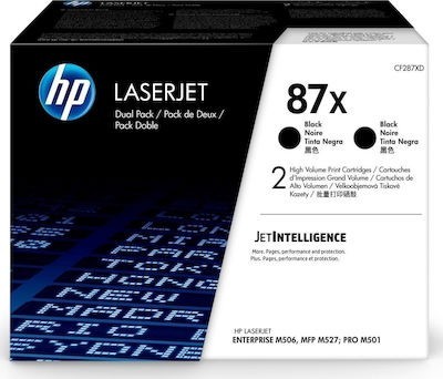 Toner HP 87X Dual Pack Black High Yield 2x18K Pages